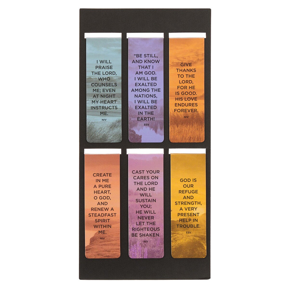 Radiant Promises Bookmark Set (Pack of 6) by Christian Art Gifts, product view 2