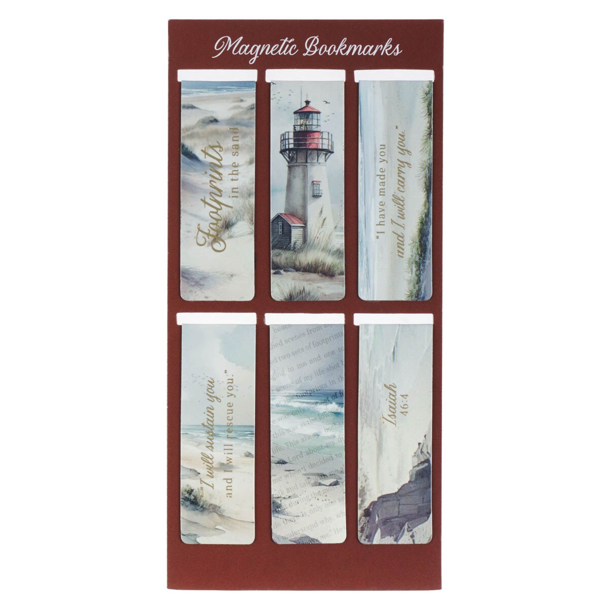 I Have Made You Magnetic Bookmark Set - Isaiah 46:4 by Christian Art Gifts