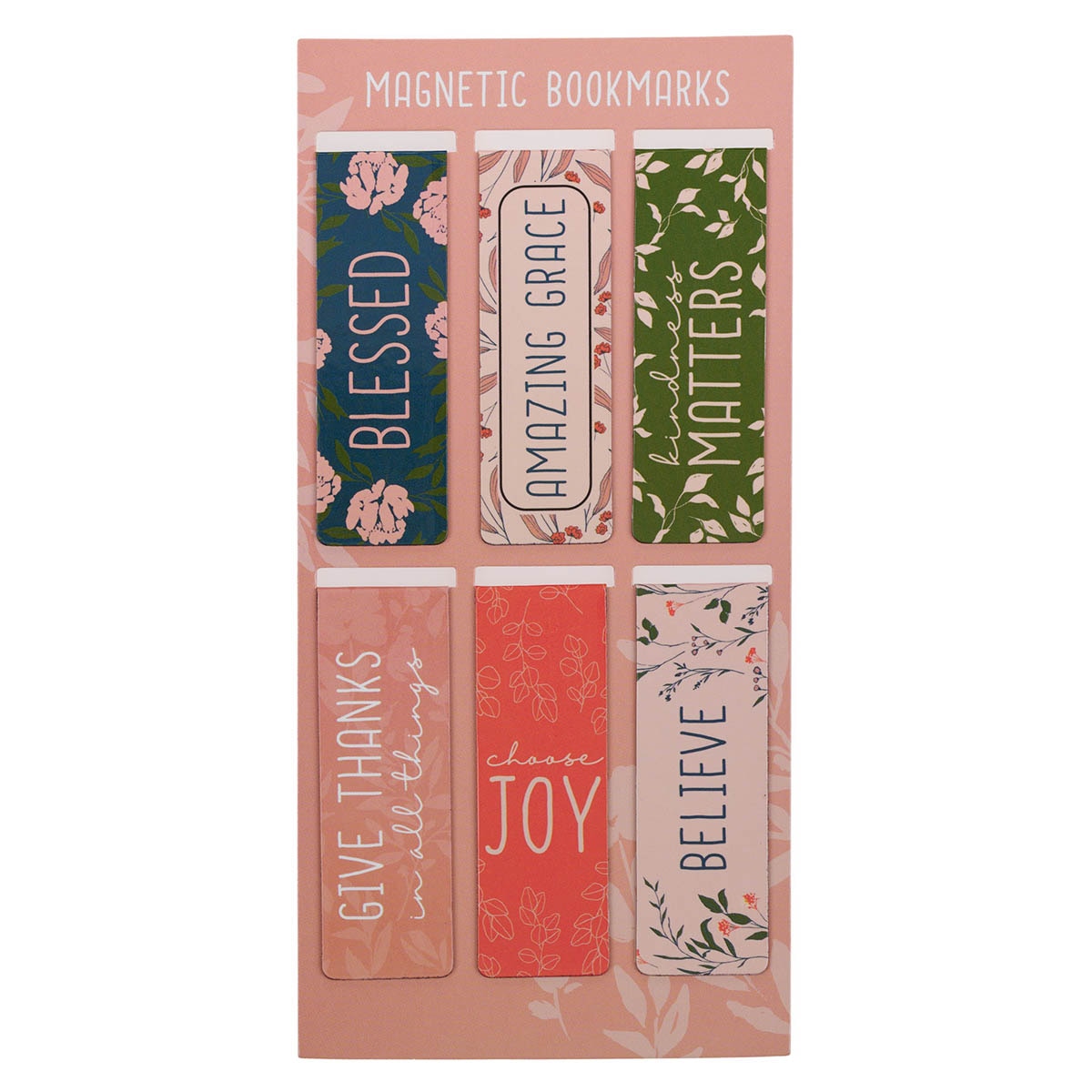 Blessed Joy Believe Magnetic Bookmark Set by Christian Art Gifts
