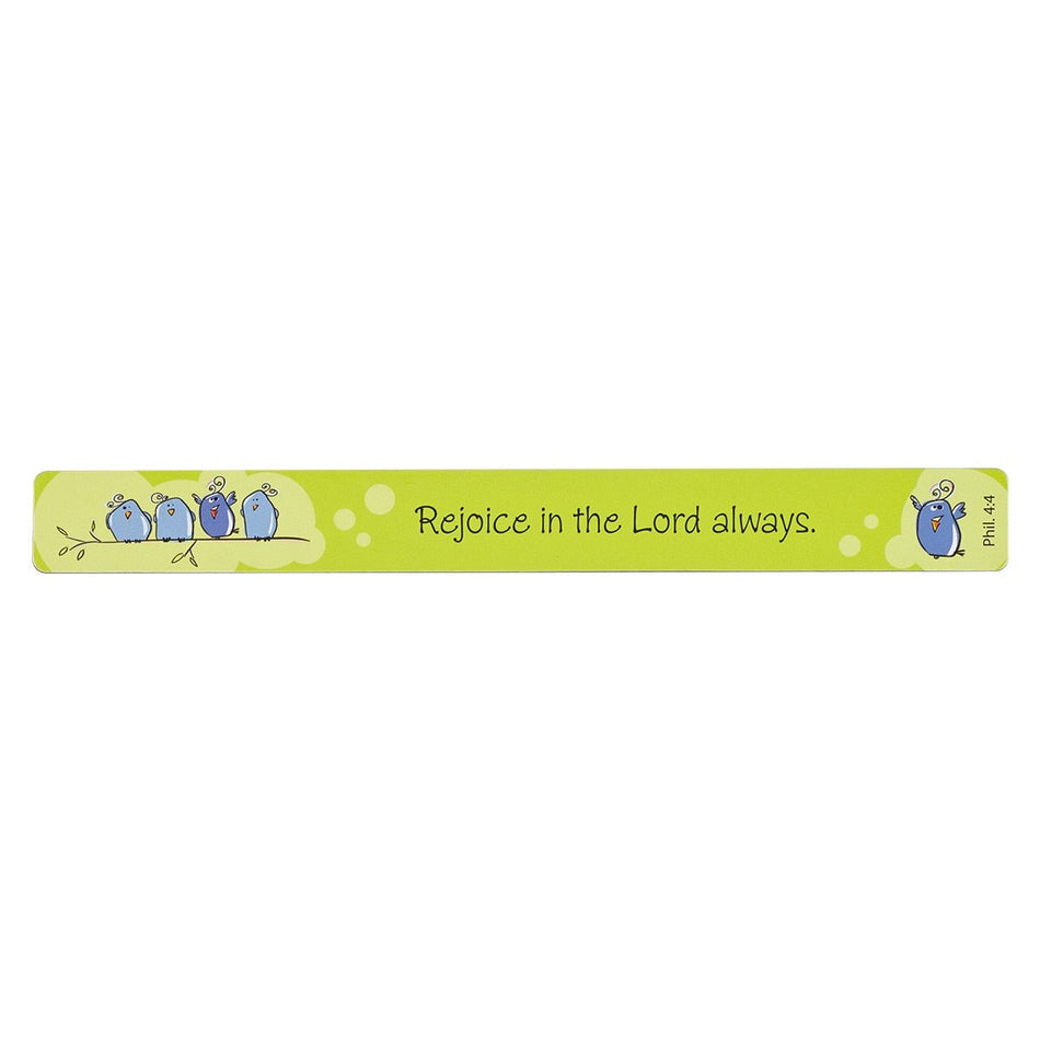Rejoice in the Lord Magnetic Strip - Philippians 4:4 by Christian Art Gifts