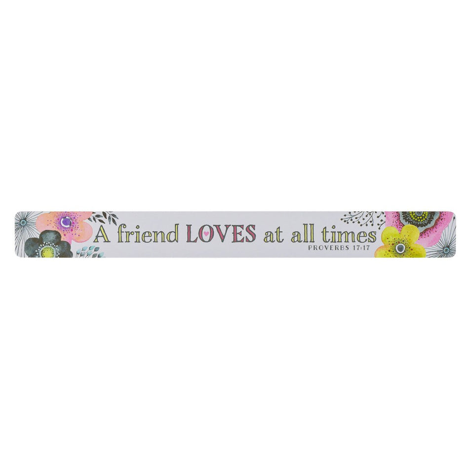 A Friend Loves At All Times Magnetic Strip - Proverbs 17:17 (Pack of 6) by Christian Art Gifts