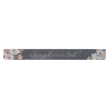 It is Well with My Soul Blue Magnetic Strip (Pack of 6) by Christian Art Gifts