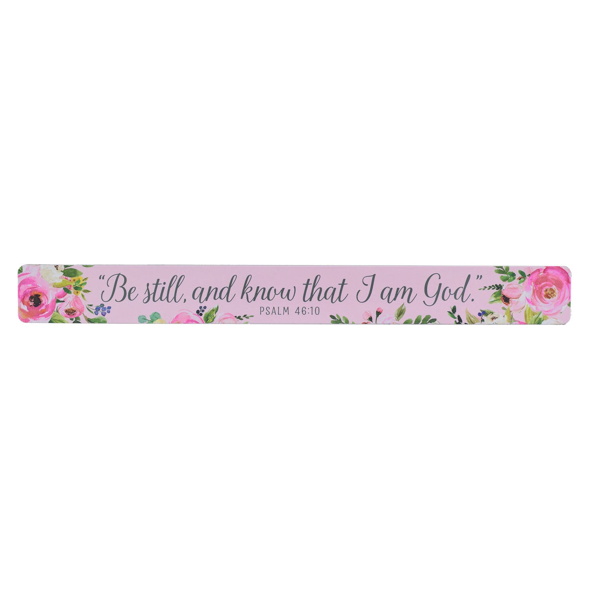 Be Still and Know Blush Pink Magnetic Strip - Psalm 46:10 by Christian Art Gifts