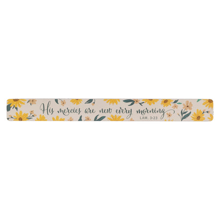 His Mercies are New Every Morning Magnetic Strip Place - Lamentations 3:23 by Christian Art Gifts