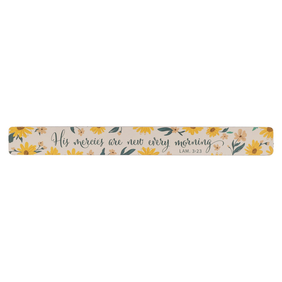 His Mercies are New Every Morning Magnetic Strip Place - Lamentations 3:23 by Christian Art Gifts