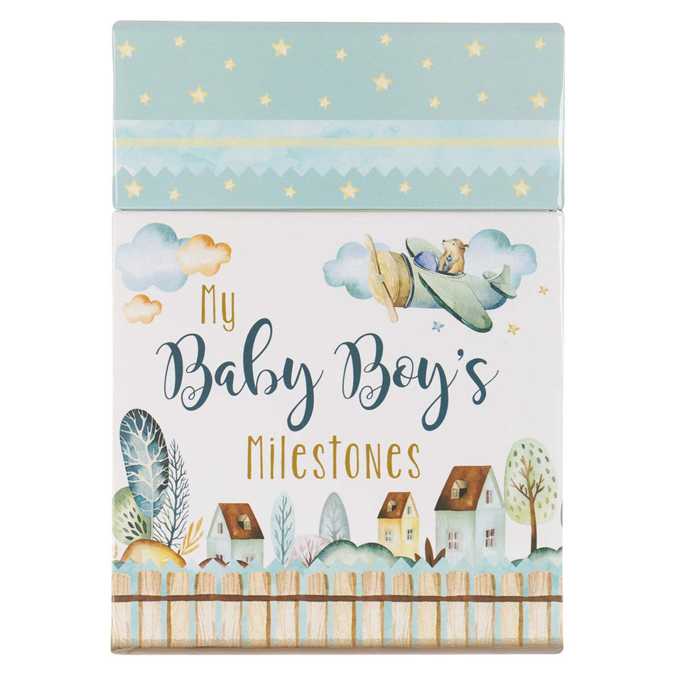 My Baby Boy's Milestone Cards by Christian Art Gifts