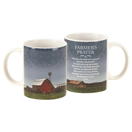 Farmers Prayer Blessings of A Farm White 11 Ounce Ceramic Stoneware Coffee Mug by Dicksons
