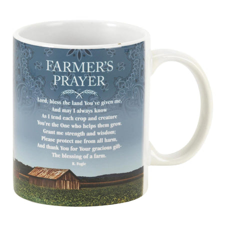 Farmers Prayer Blessings of A Farm White 11 Ounce Ceramic Stoneware Coffee Mug by Dicksons, product view 2