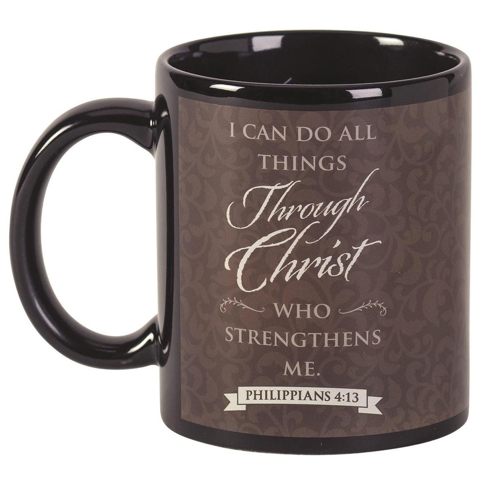 Can Do All Things Through Christ Chocolate 11 ounce Ceramic Novelty Coffee Mug by Dicksons