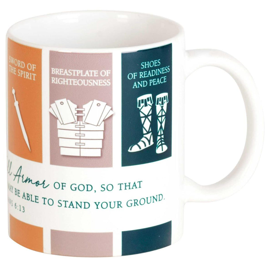 Mug Ceramic Full Armor Of God 11oz by Dicksons, product view 2