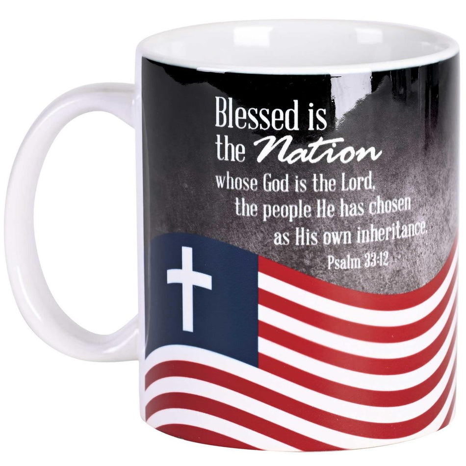 Mug Ceramic Flag Blessed Is The 11oz by Dicksons