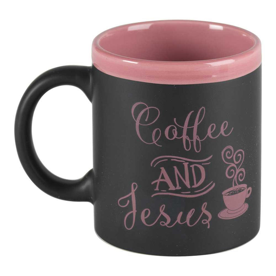 Coffee and Jesus Chalkboard Stoneware by Dicksons