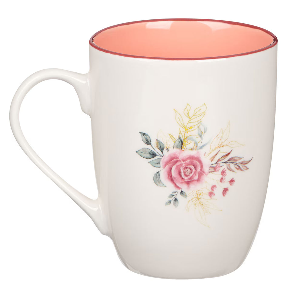 It Is Well With My Soul Soft Blue and Gold Ceramic Coffee Mug