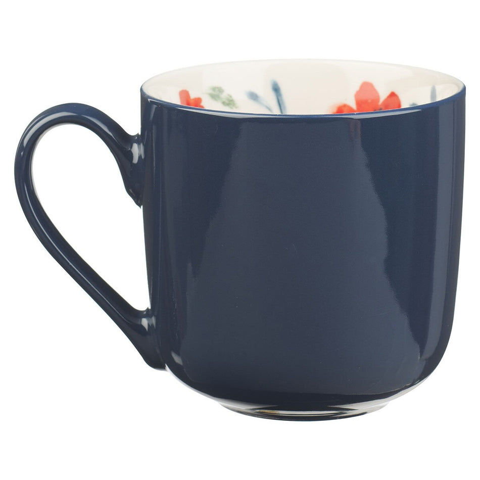 Rejoice Blue Ceramic Coffee Mug - 1 Thessalonians 5:16-18