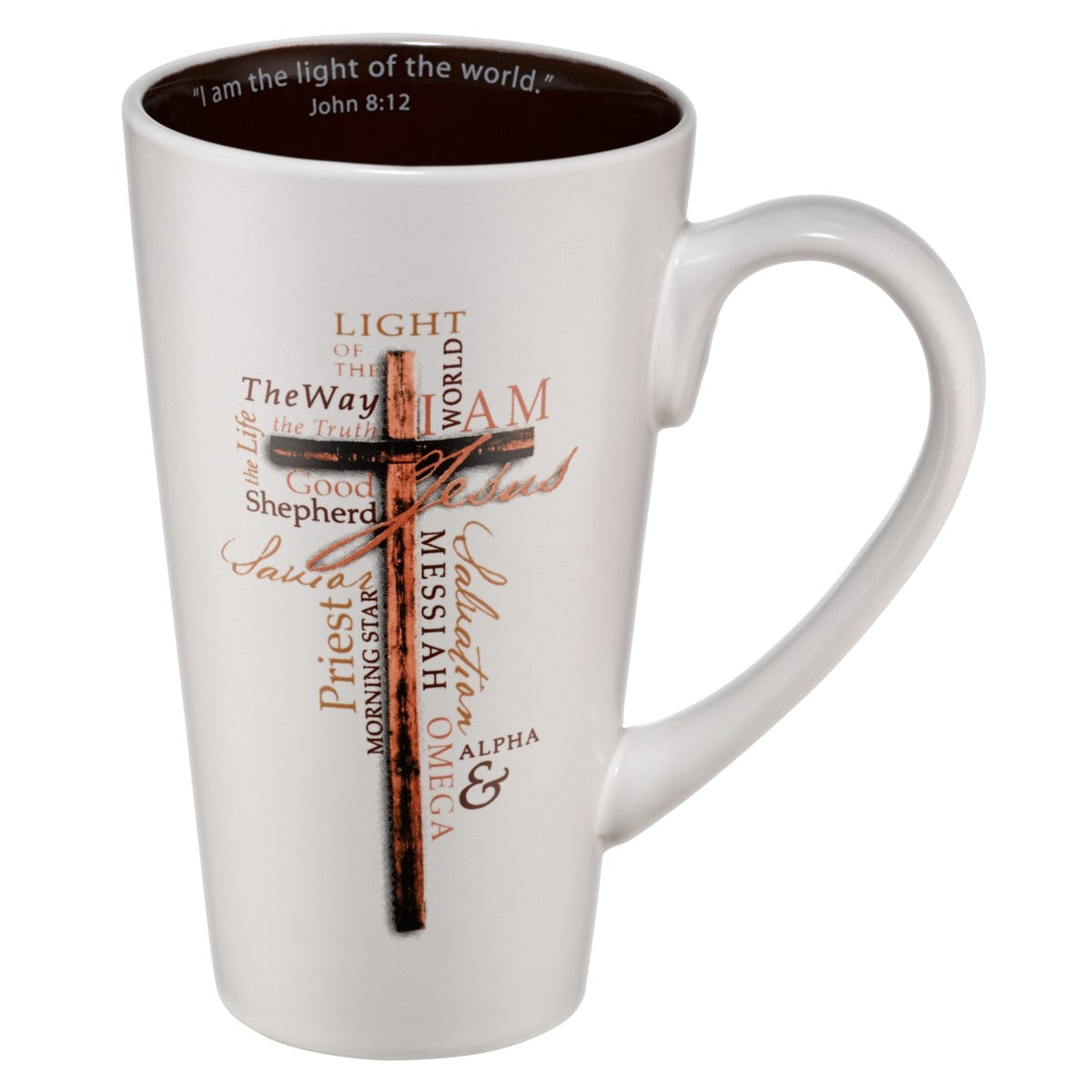 Light of the World Ceramic Coffee Mug - John 8:12 by Christian Art Gifts