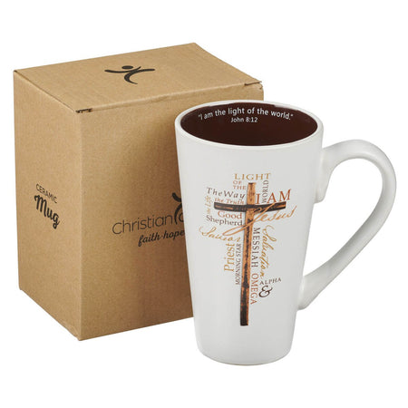 Light of the World Ceramic Coffee Mug - John 8:12 by Christian Art Gifts, product view 3