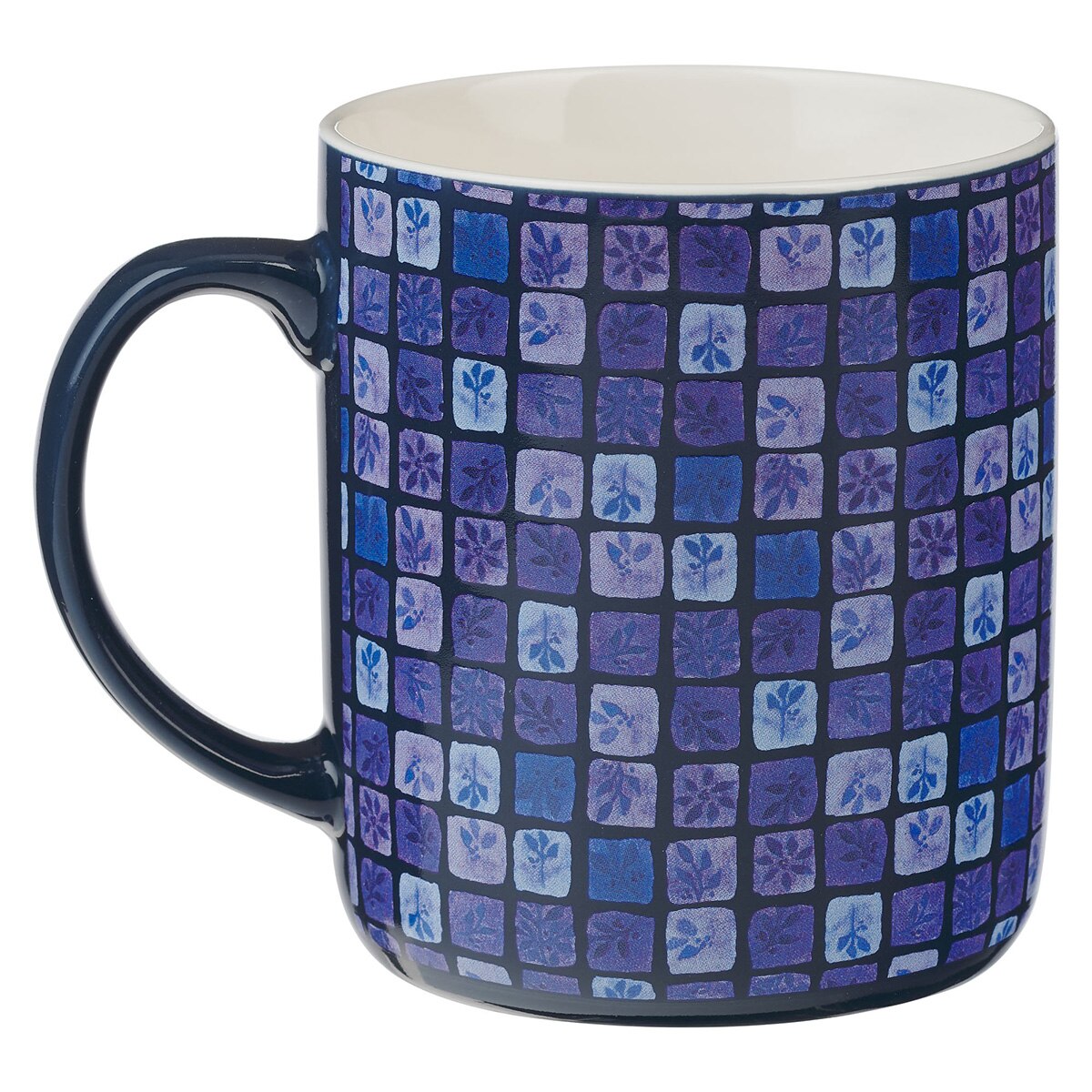 Blue Floral Tile Ceramic Mug Set by Christian Art Gifts, product view 6