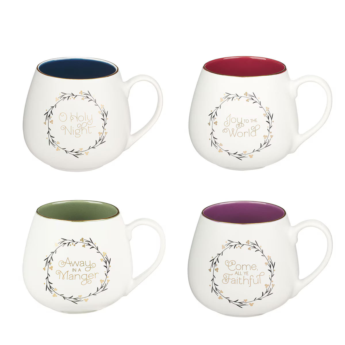 Christmas Wreath Ceramic Mug Set, one of the items in the Christmas Wreath Mug Set with Merry Christmas Scented Candle. A photograph of the assembled set is pending.
