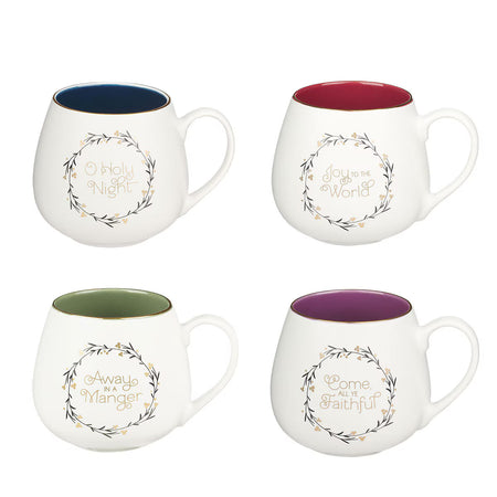Christmas Wreath Ceramic Mug Set, one of the items in the Christmas Wreath Mug Set with Merry Christmas Scented Candle. A photograph of the assembled set is pending.