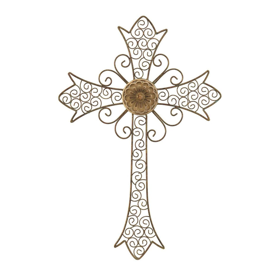 Wall Cross Petina Finish Metal by Dicksons