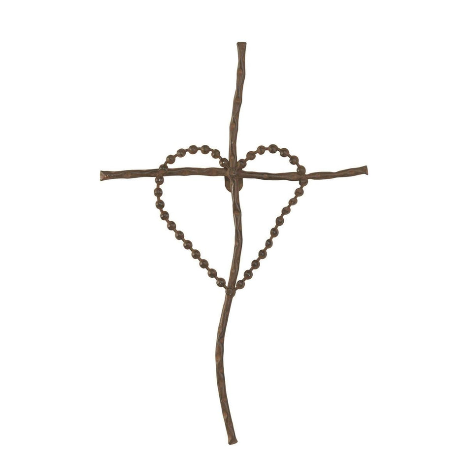 Wall Cross Heart On Cross Metal by Dicksons