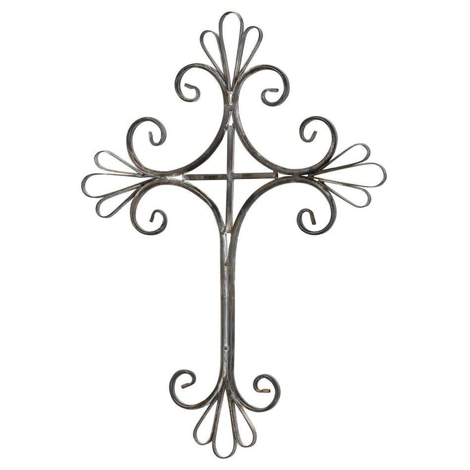 Wall Cross Metal Black 18h by Dicksons