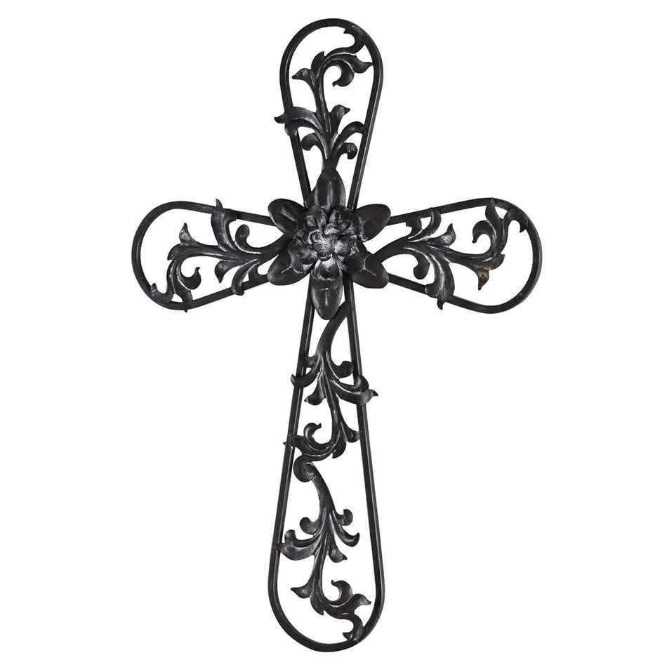 Wall Cross With Vines Metal 23h by Dicksons