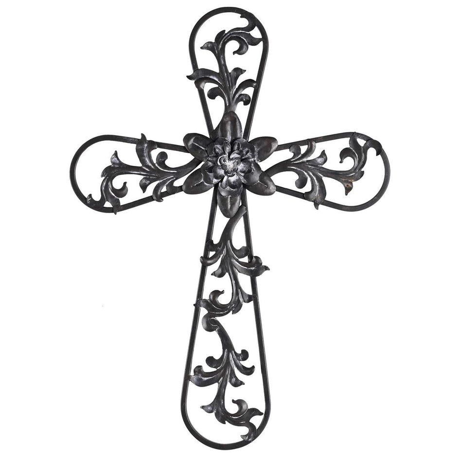 Wall Cross With Vines Metal 23h by Dicksons, product view 2
