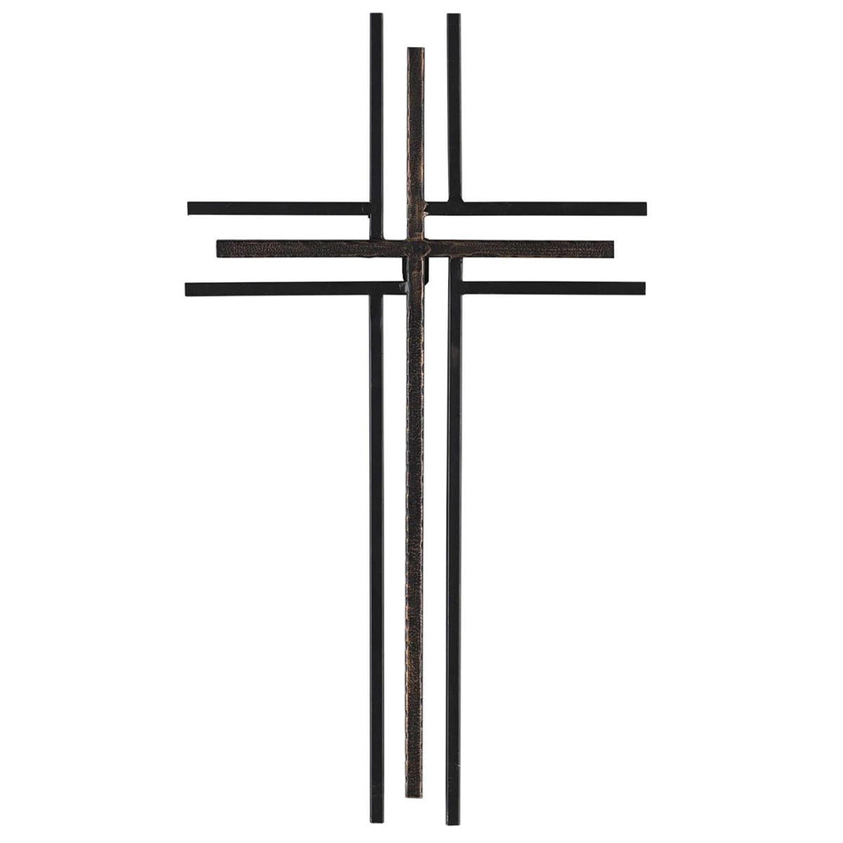 Wall Cross Black Metal 18.75H by Dicksons