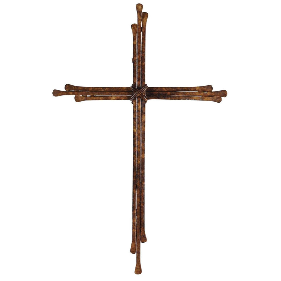 Wall Cross Brown Metal 10.5H by Dicksons