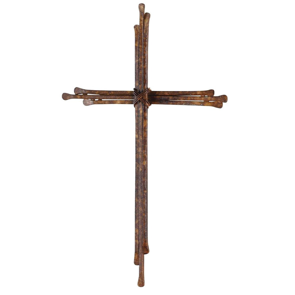 Wall Cross Brown Metal 10.5H by Dicksons, product view 2
