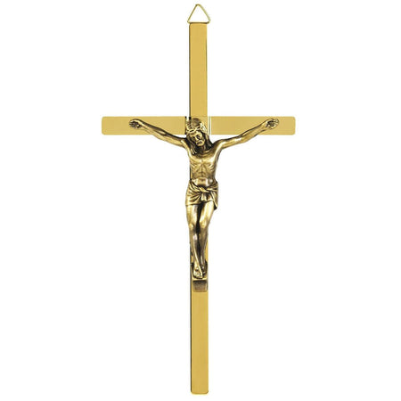 Wall Cross Jesus Gold 8in by Dicksons
