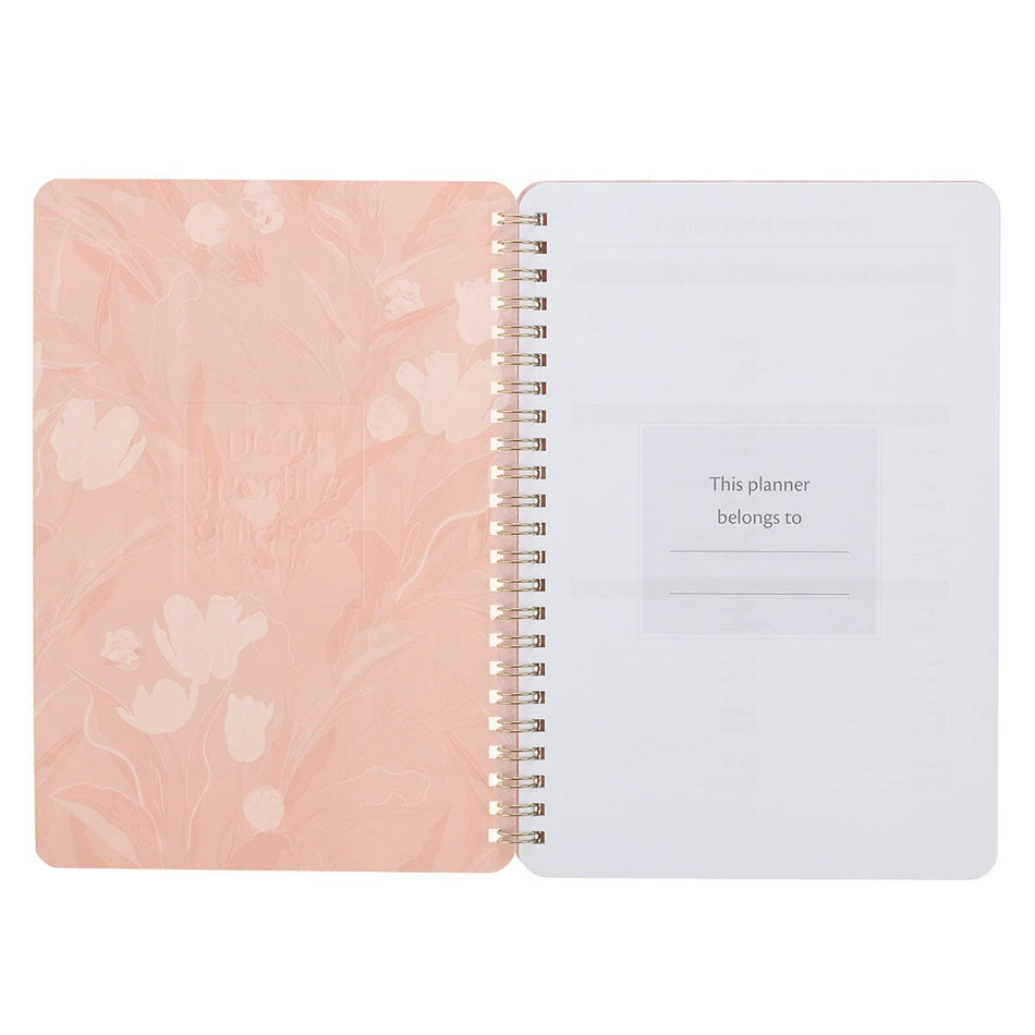 2027 Pray Without Ceasing Spiral Weekly Planner - 1 Thessalonians 5:17 by Christian Art Gifts, product view 2