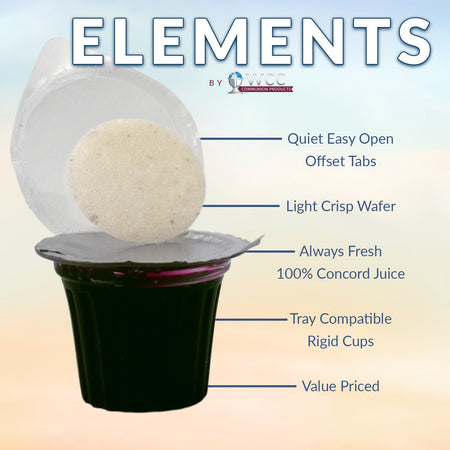 BAGGED Elements Cup - Juice/Wafer - (25 Units) by WCC, product view 6
