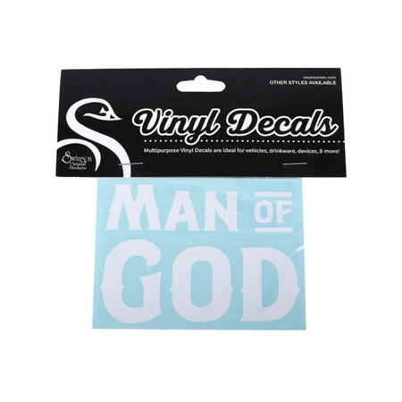 Vinyl Man of God Decal by Swanson Christian Products, product view 2