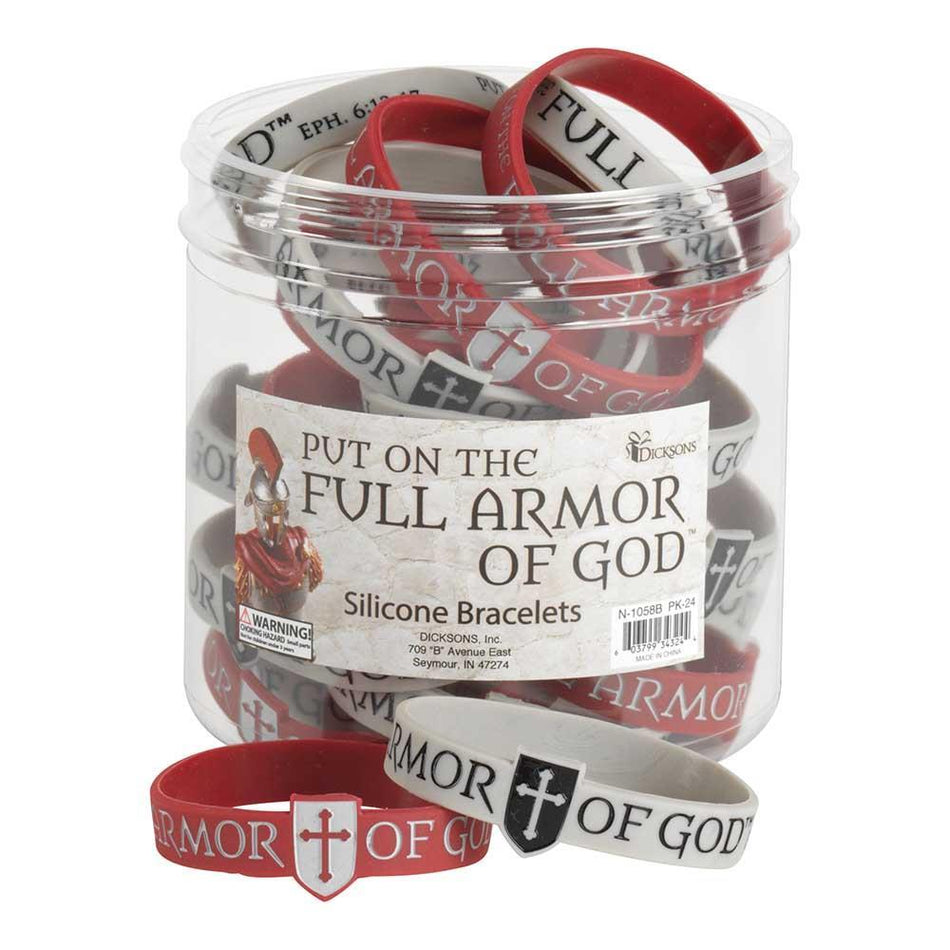 Put On Full Armor Silicone Bracelets Tub by Dicksons