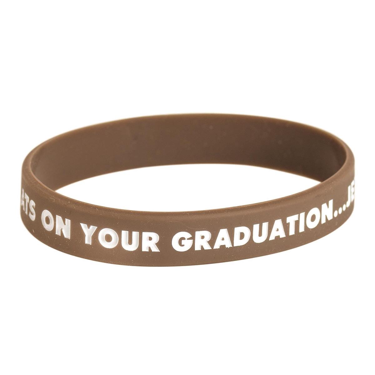 Bracelet Silicone Graduation 2 Assorted 7/16" by Dicksons
