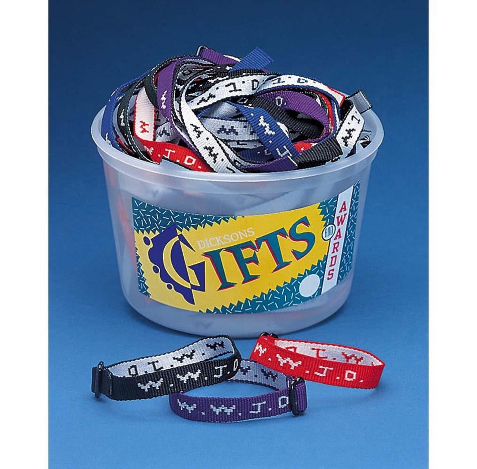 WWJD Woven Bracelets Tub by Dicksons