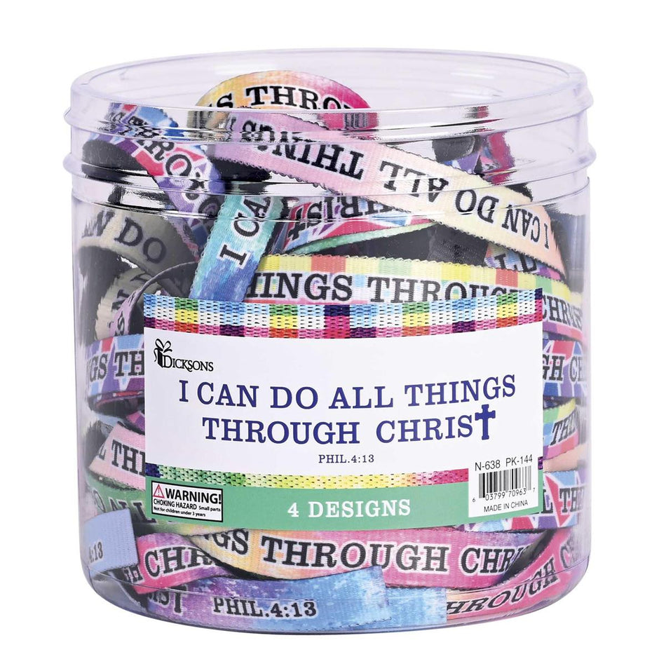 I Can Do All Things Through Christ Philippians 4:13 Woven Fabric Adjustable by Dicksons
