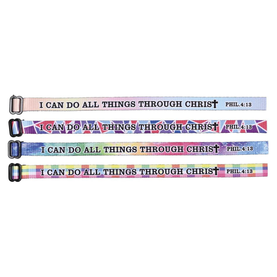 I Can Do All Things Through Christ Philippians 4:13 Woven Fabric Adjustable by Dicksons, product view 2