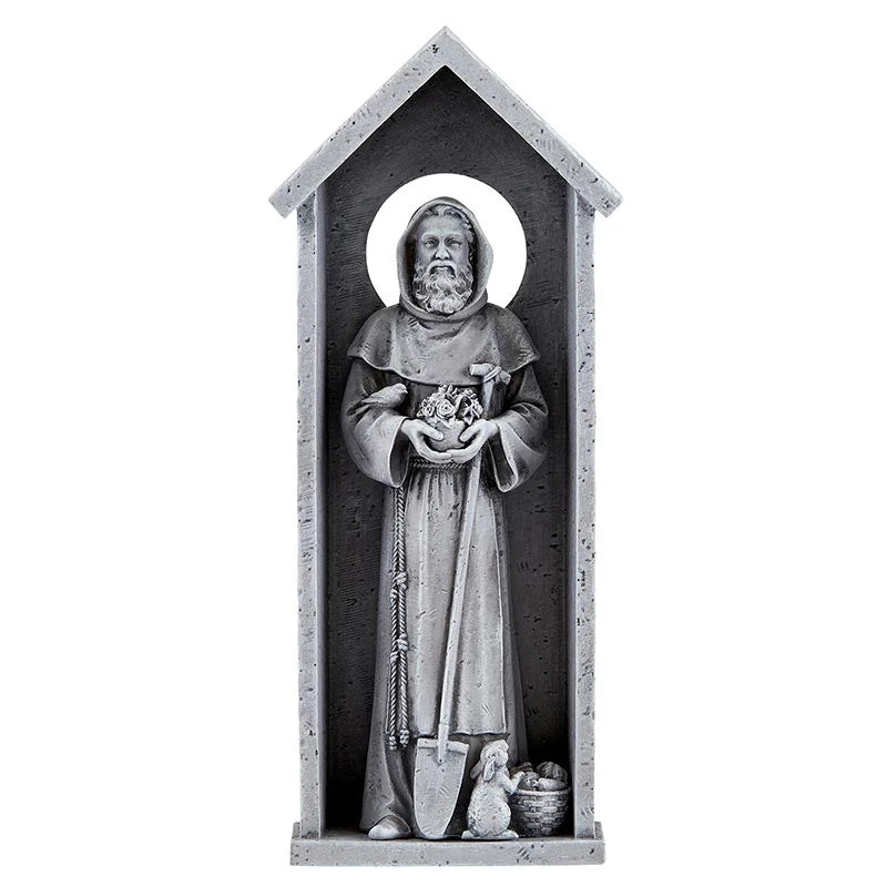 8.25" H Saint Fiacre Wall Plaque