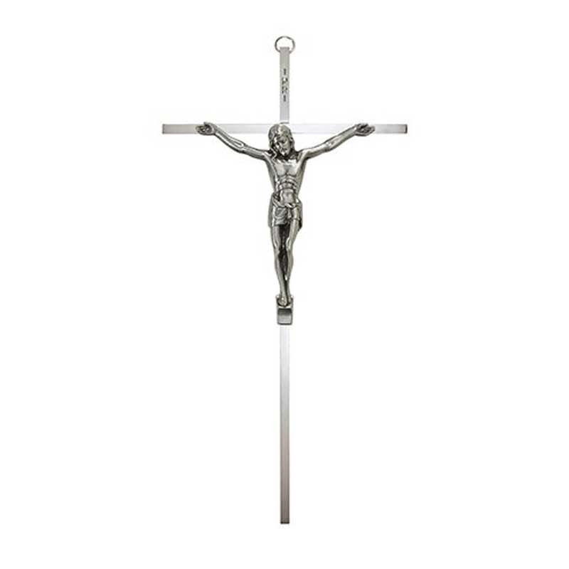 Crucifix with Antique Pewter Finish Corpus