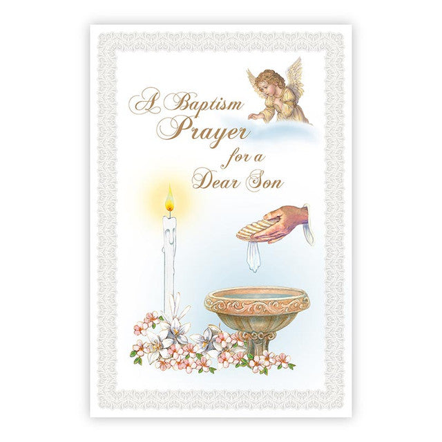 Greeting Card - Baptism Prayer for a Dear Son