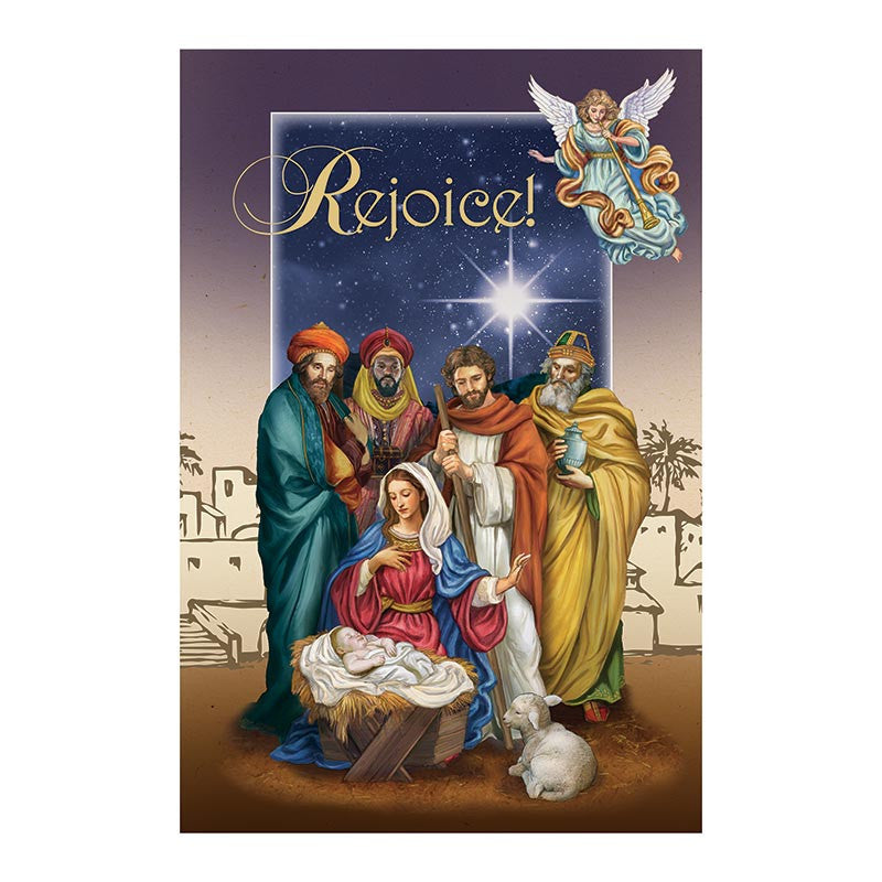 Greeting Card - Rejoice! Christmas - Priest