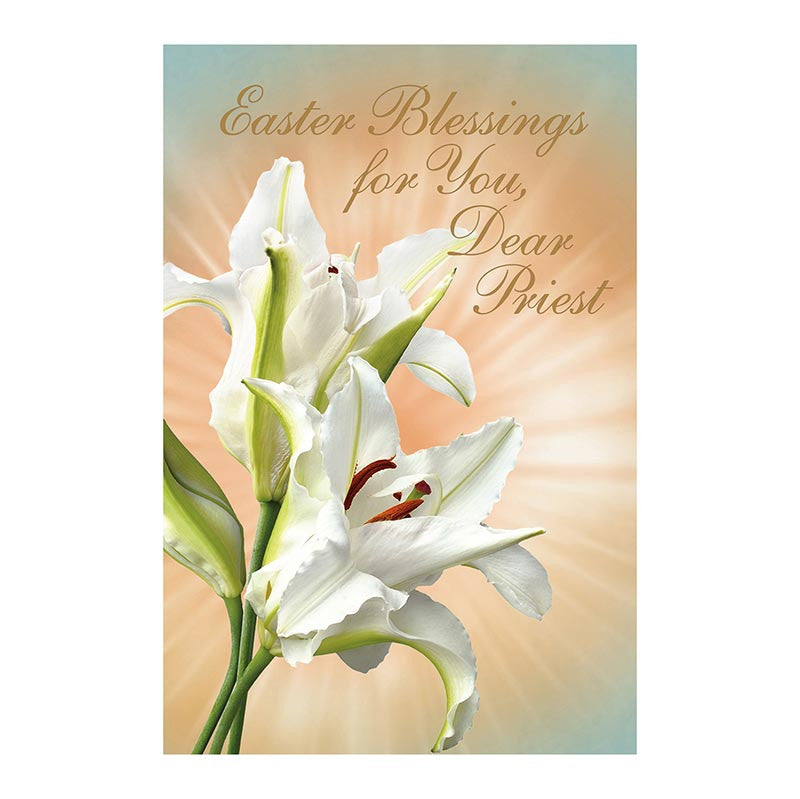 Greeting Card - Easter Blessings, Priest