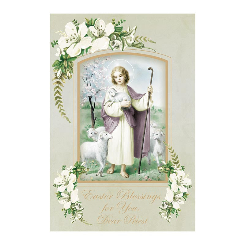 Greeting Card - Easter Blessings, Priest (N0250)