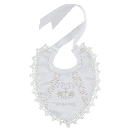 Holy Cross Baptismal Bib by Christian Brands, product view 2
