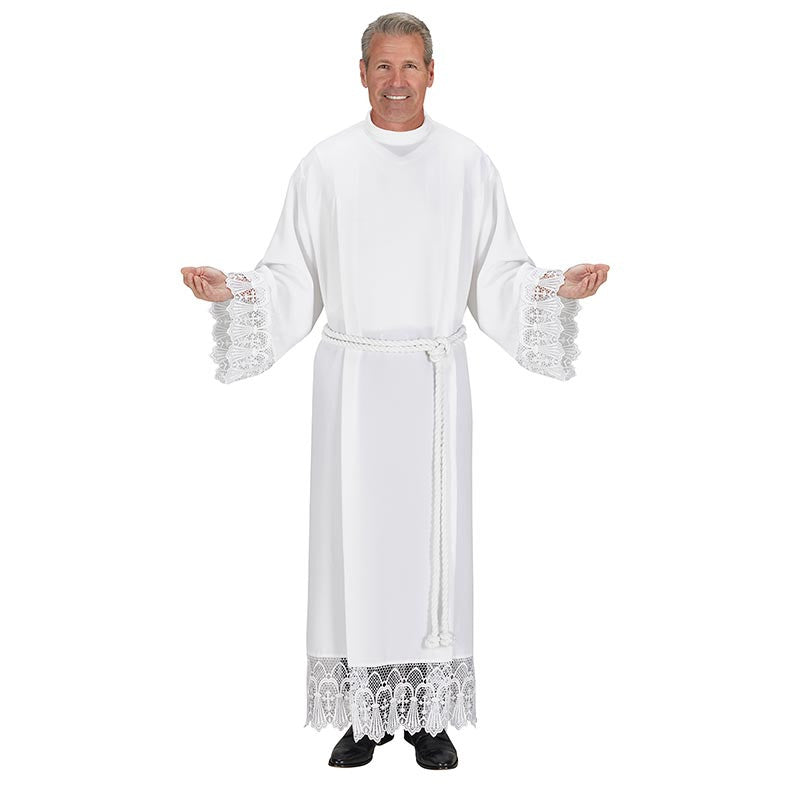 San Clement Collection Roll Collar Alb