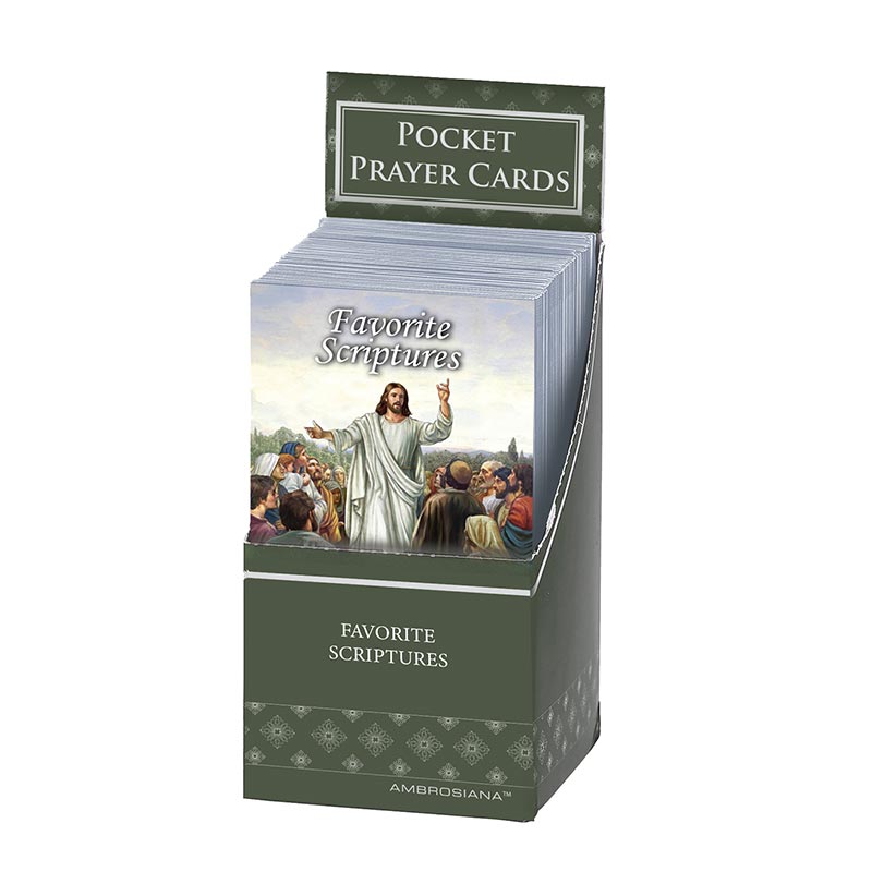 Favorite Scriptures Pocket Prayer Card Display - 48/pk by Catholic Brands