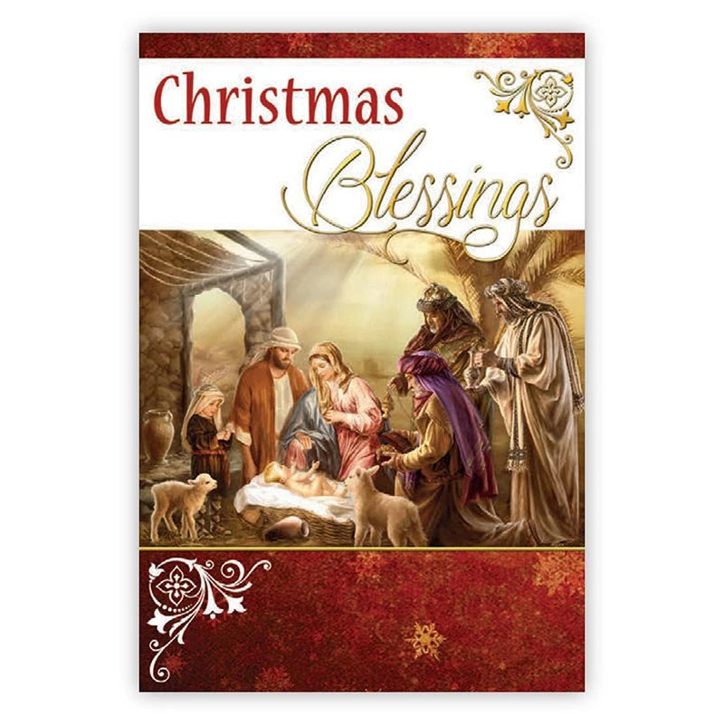 Boxed Christmas Cards - Christmas Blessings (4 Ass't) - Box of 12 by Christian brands Catholic, product view 6